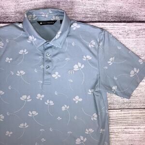 Travis Matthew Floral Dri Fit Golf Polo Short Sleeve Shirt